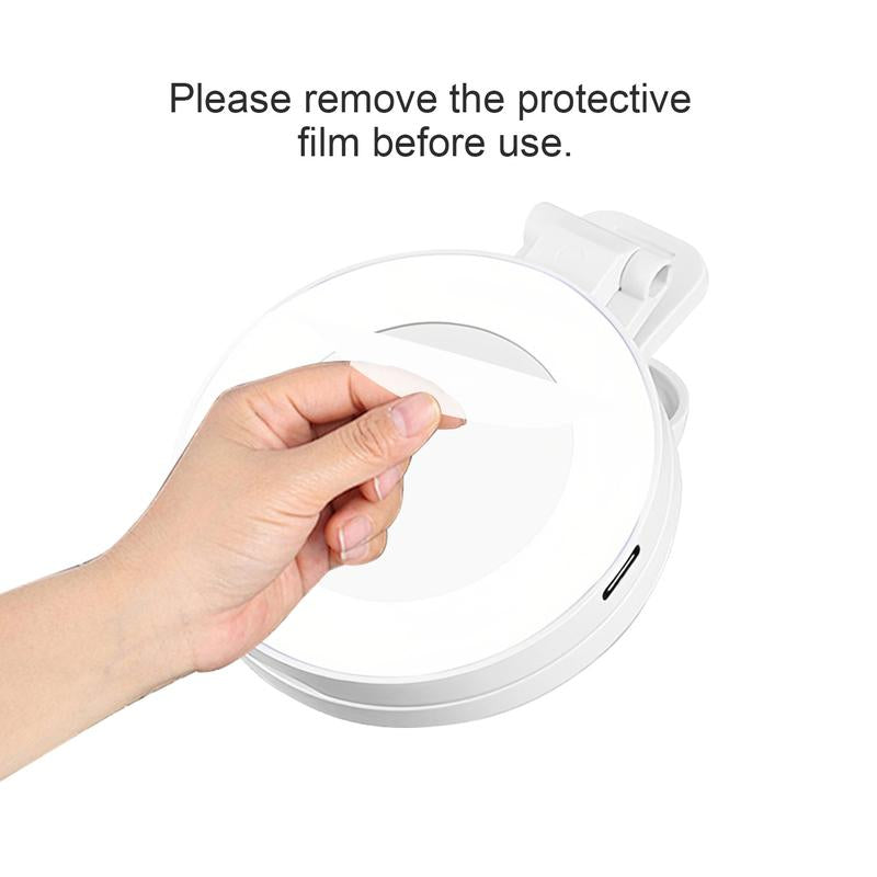 360° LED Ring Light with Mirror & Phone Holder ,3-In-1 Rechargeable Makeup Light for Live Streaming, Video Calls, Selfie (Portable, 3 Color Temperatures, Foldable),Halloween,Halloween Makeup