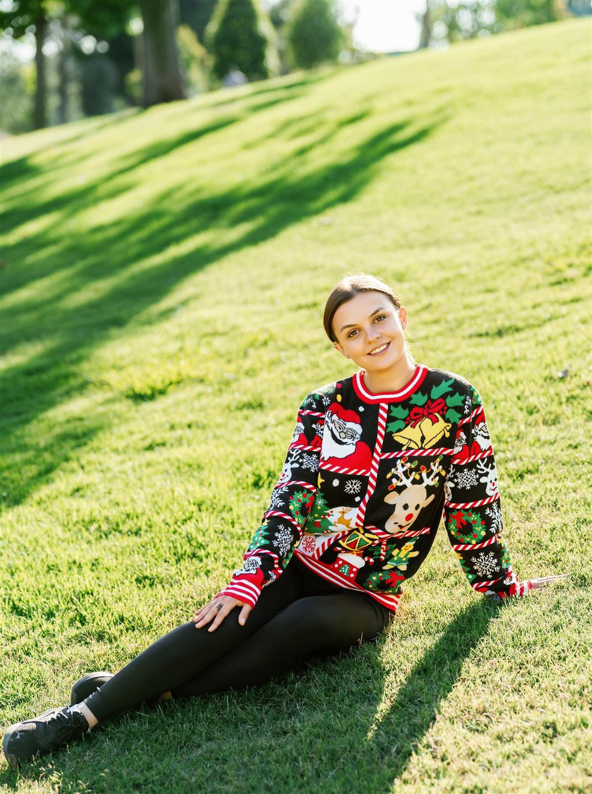 SOCAL LOOK Women Ugly Christmas Sweater - Funny Cute Festive Holiday Pullover