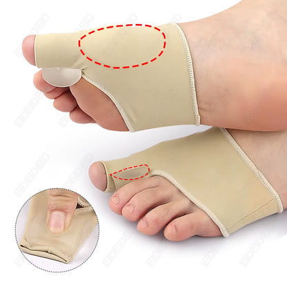 Hallux Valgus Bunion Corrector Silicone Gel Toe Separator Big Toe Straightener Orthopedic Sleeve Sock Pain Relief