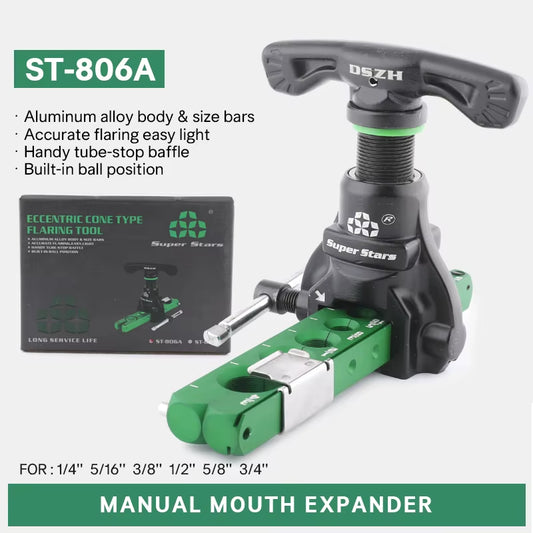 DSZH ST-R806FT 806A Copper Pipe Expander Set Air Conditioner Metric Reamer Flare Tool Pipe Flaring Tool Set Tube Expander Tools