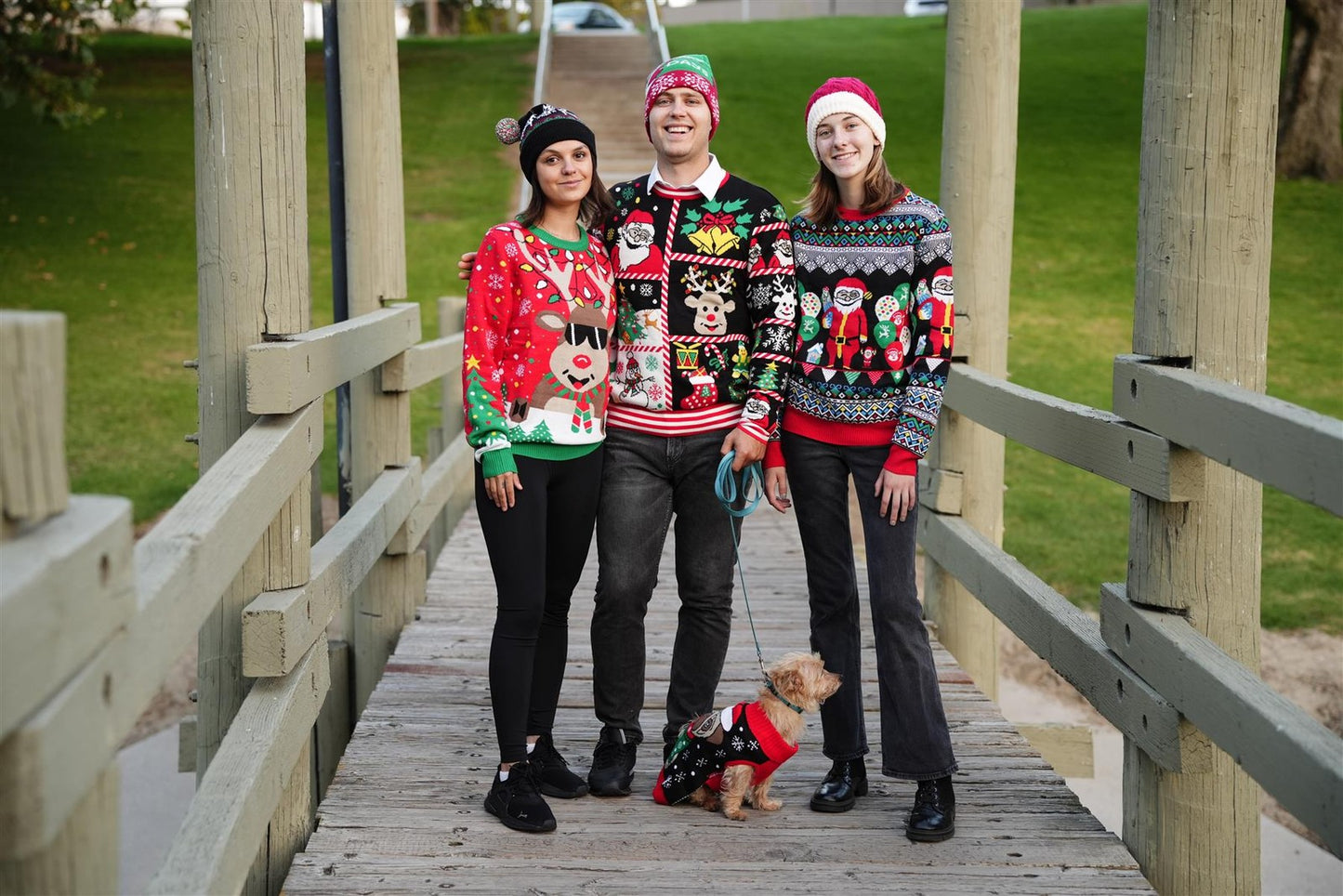 SOCAL LOOK Women Ugly Christmas Sweater - Funny Cute Festive Holiday Pullover