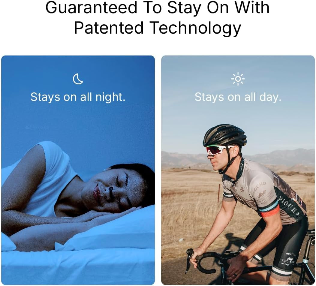 Breathing Nasal Strip Starter Kit (15 Count, Black) - Boost Oxygen , Reduce Snoring, Improve Sleep Quality - Sweat Resistant, Skin Safe Nasal Strips - Extra Strength Snoring Solution